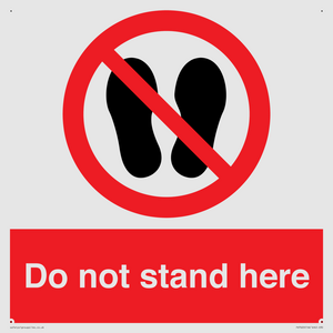 Do not stand here
